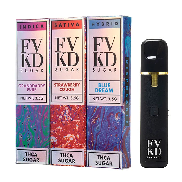 FVKD THCA Sugar Disposable 3.5g Get FVKD Coastal Hemp Co
