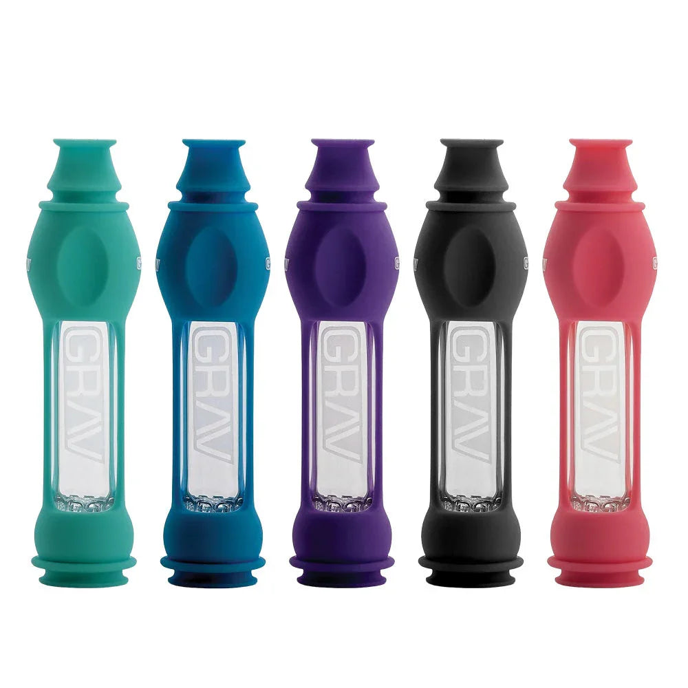 GRAV Silicone & Glass Octo-Taster Pipe Grav Coastal Hemp Co