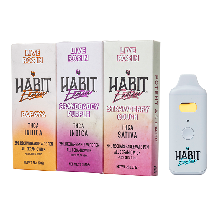 Habit THCA Exotics Live Rosin Disposable
