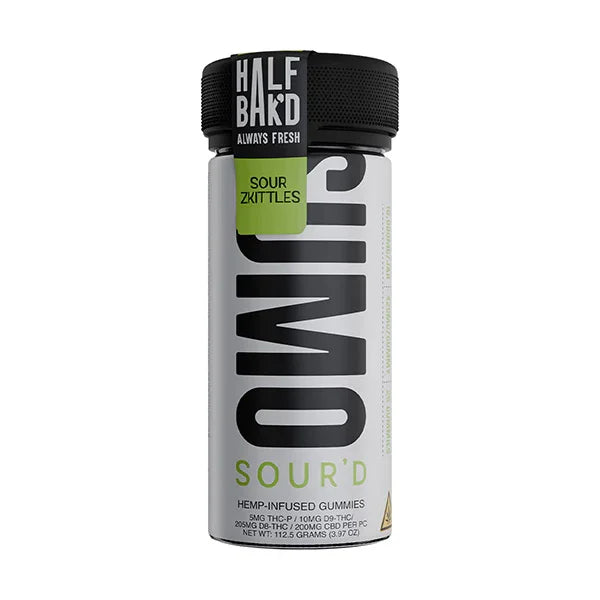 Half Bak'd SUMO D9 SOUR'D Gummies 10,000mg | 25ct Half Bak'd Coastal Hemp Co