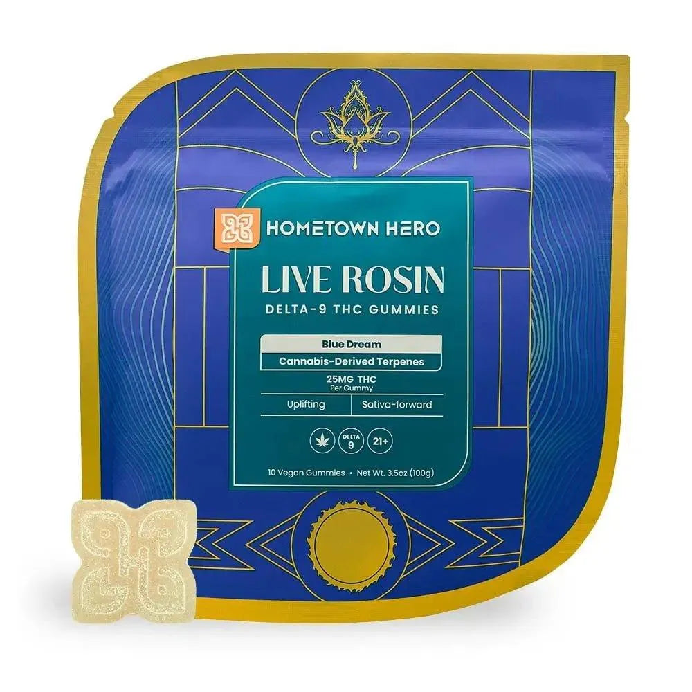 Hometown Hero - Hometown Heroes Delta 9 Live Rosin Gummies 250 mg - Shop Coastal Hemp Co