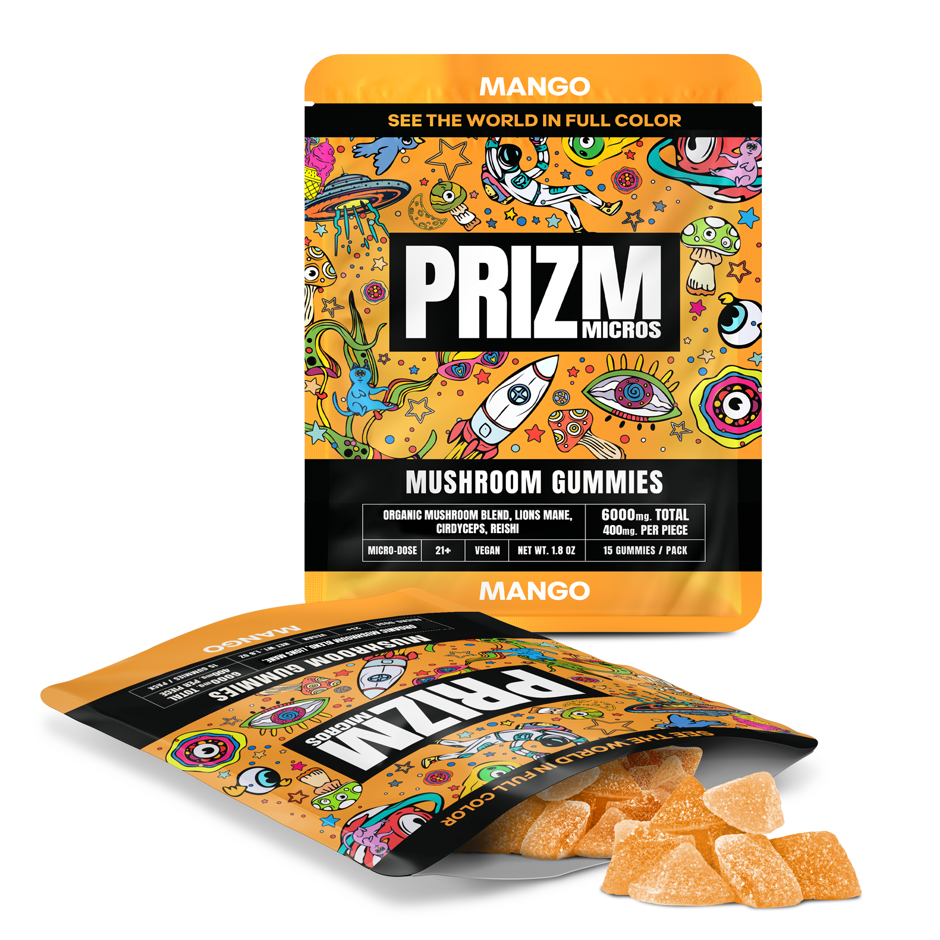Prizm Micros Magic Mushroom Gummies Prizm Micros Coastal Hemp Co