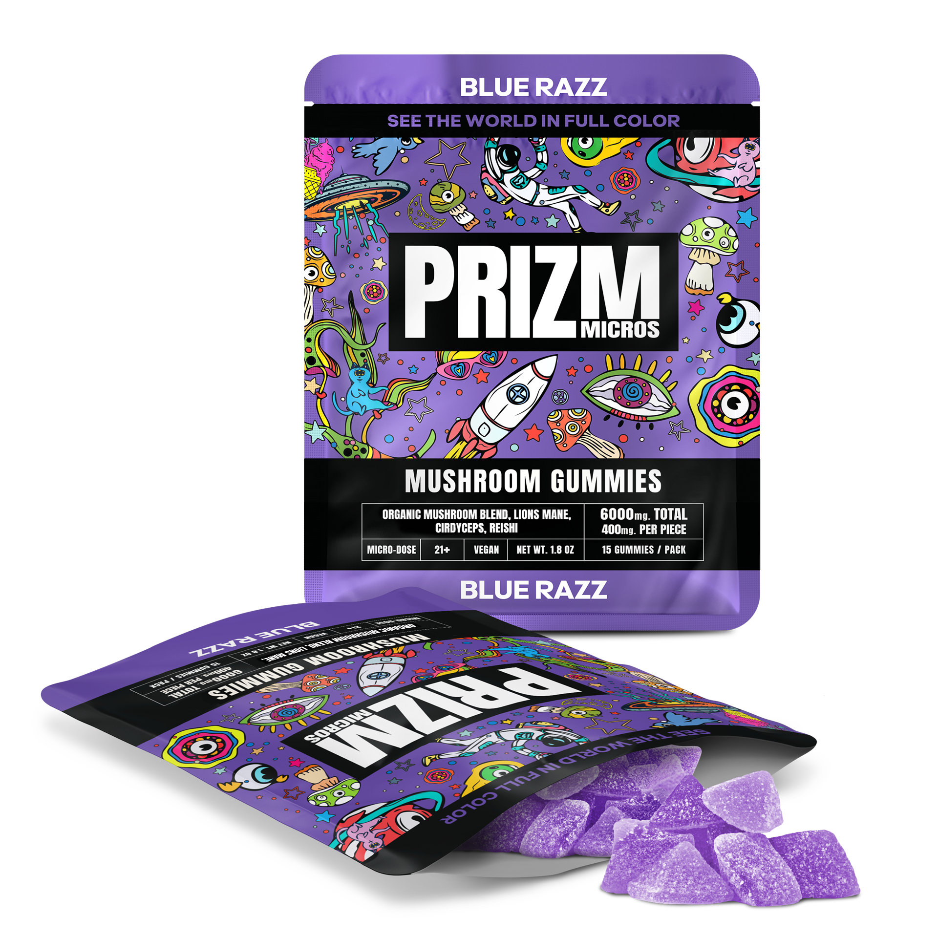 Prizm Micros Magic Mushroom Gummies Prizm Micros Coastal Hemp Co