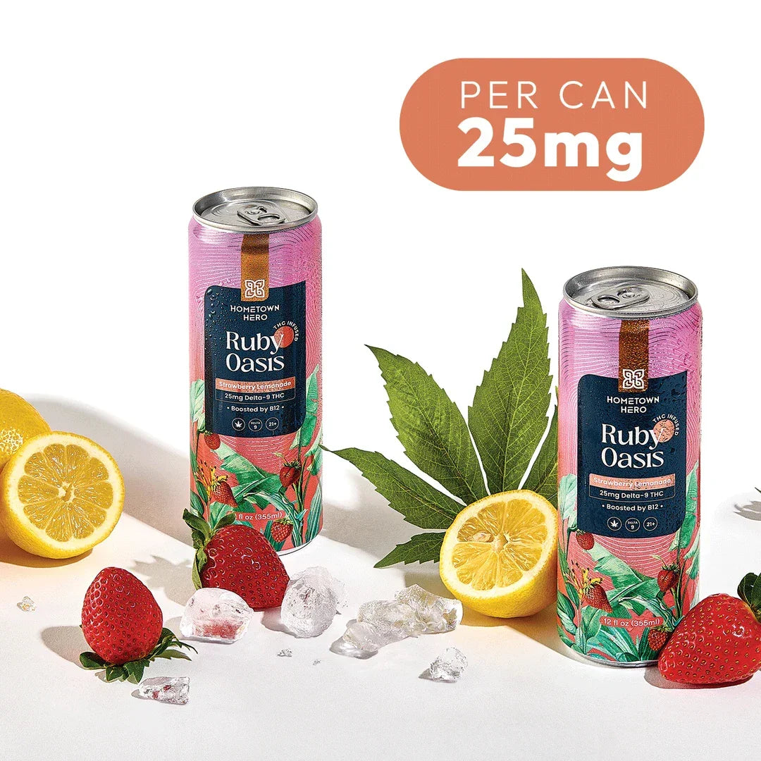 Hometown Hero THC Lemonade 25mg Hometown Hero Coastal Hemp Co