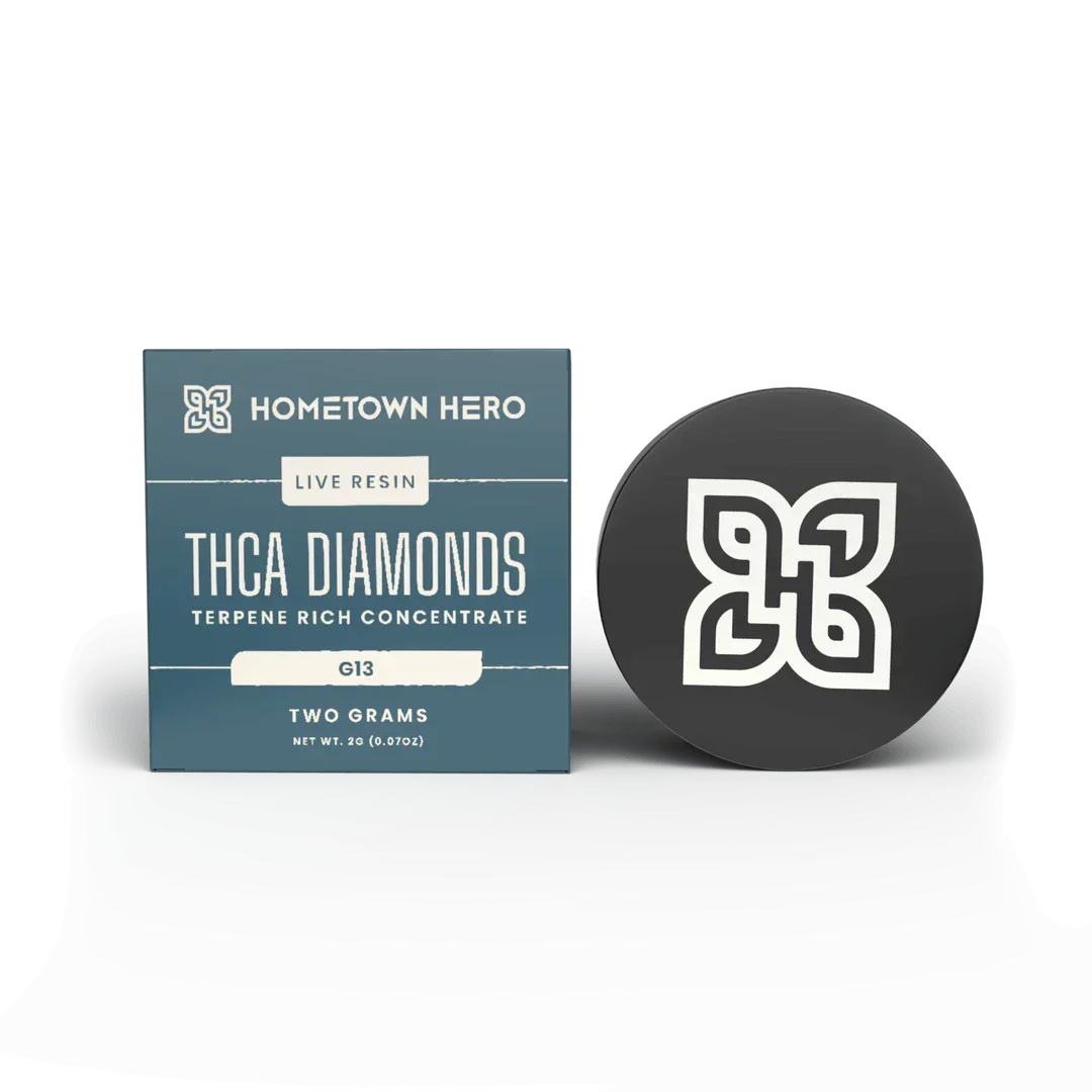 Hometown Hero THCA Diamonds 2G Hometown Hero Coastal Hemp Co