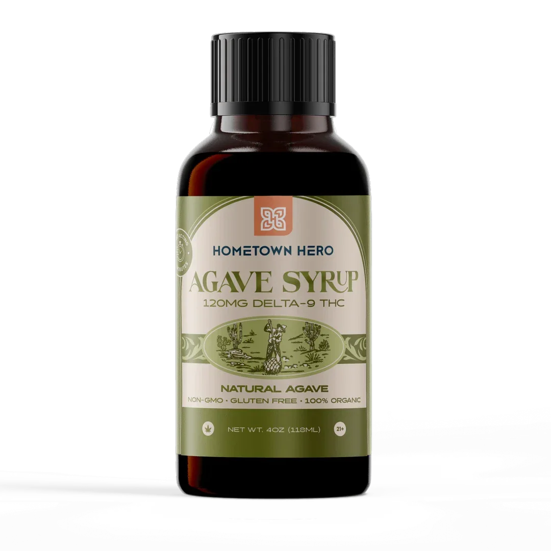 Hometown Hero Natural Agave THC Syrup 120mg Hometown Hero Coastal Hemp Co