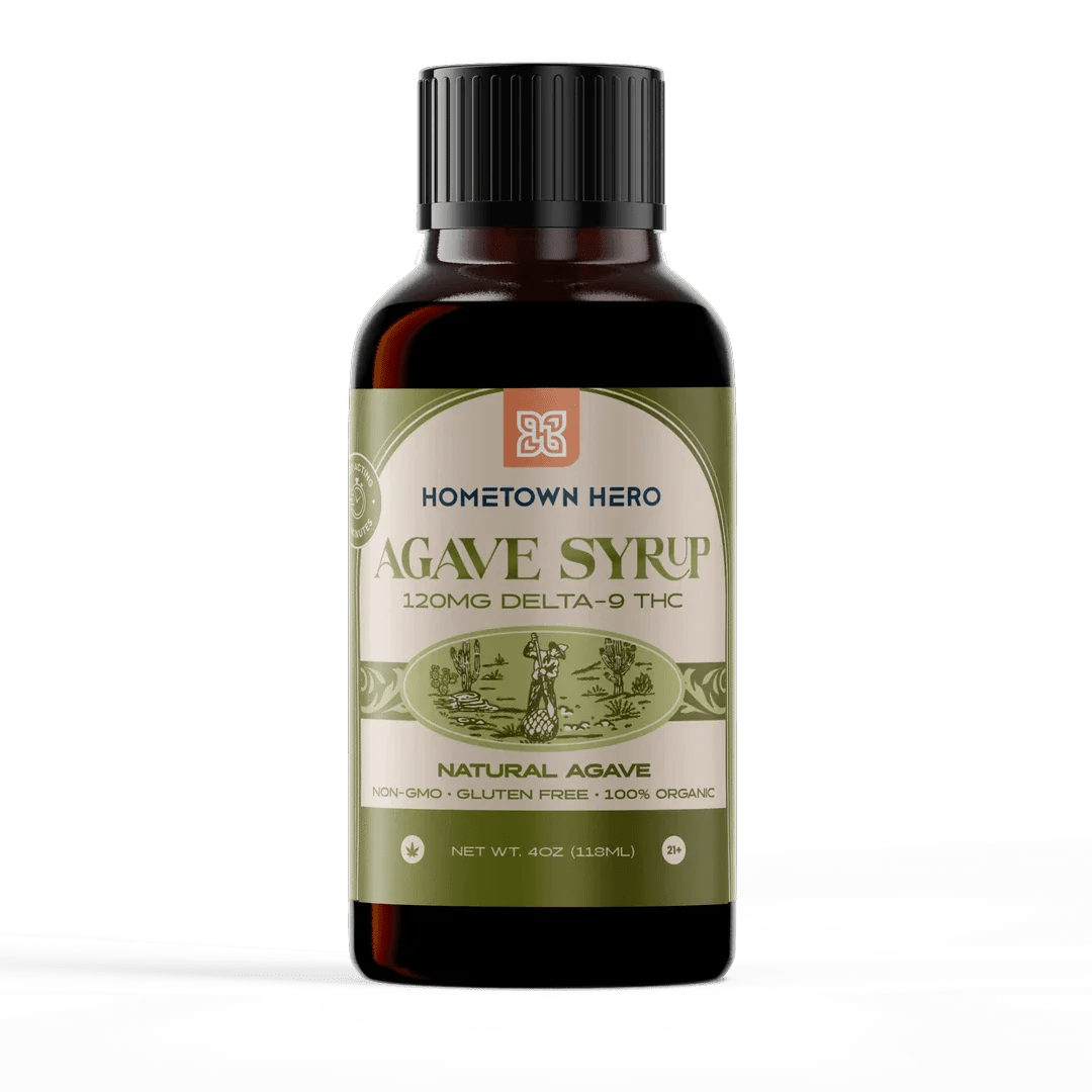 Hometown Hero Natural Agave THC Syrup 120mg Hometown Hero Coastal Hemp Co
