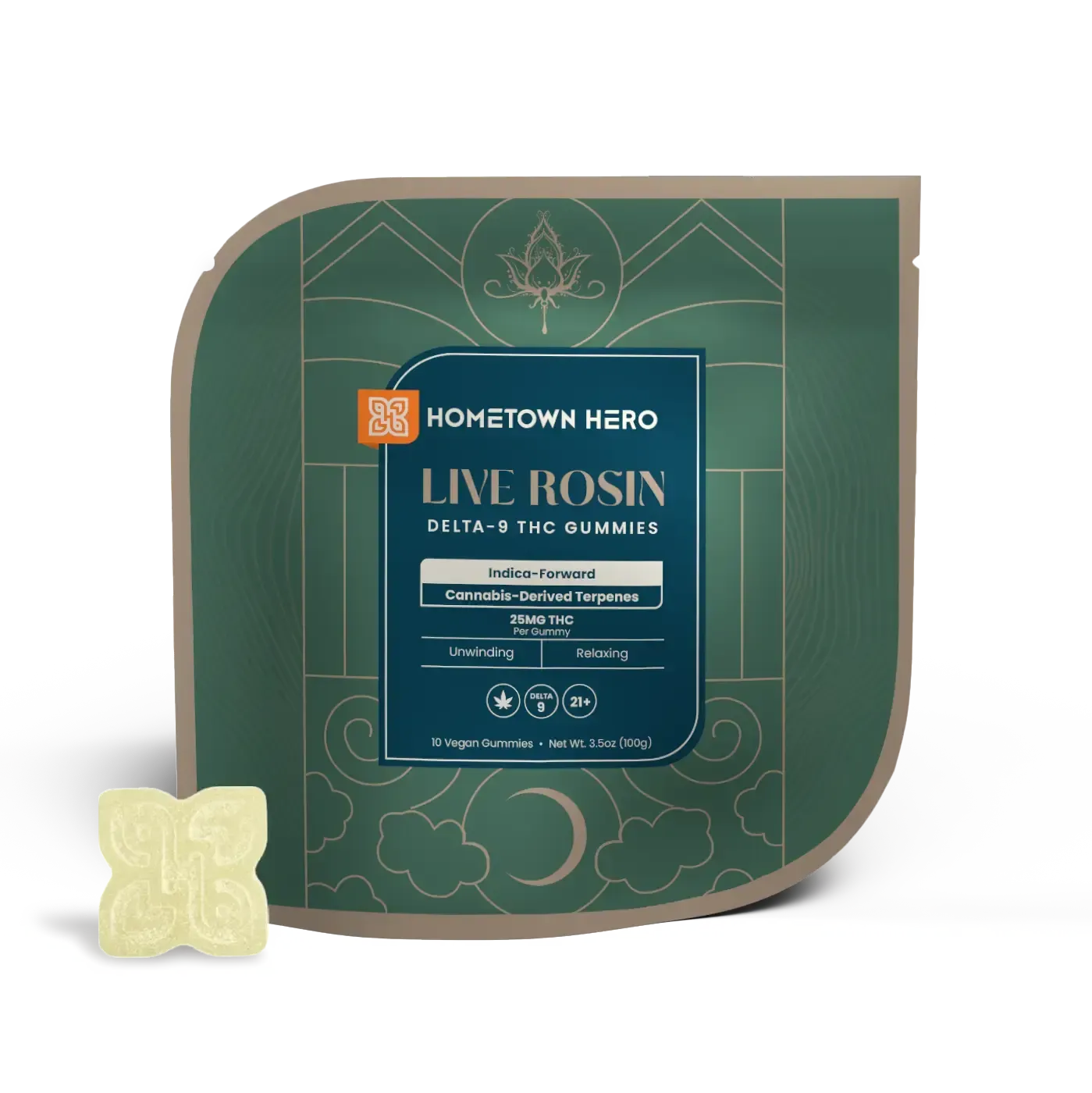 Hometown Hero Absolute Gummies Delta-9 Live Rosin Hometown Hero Coastal Hemp Co