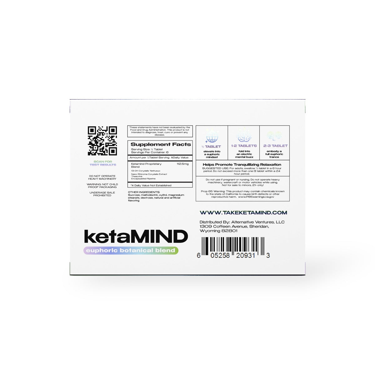 ketaMIND Euphoric Botanical Blend | 675mg Coastal Hemp Co Coastal Hemp Co