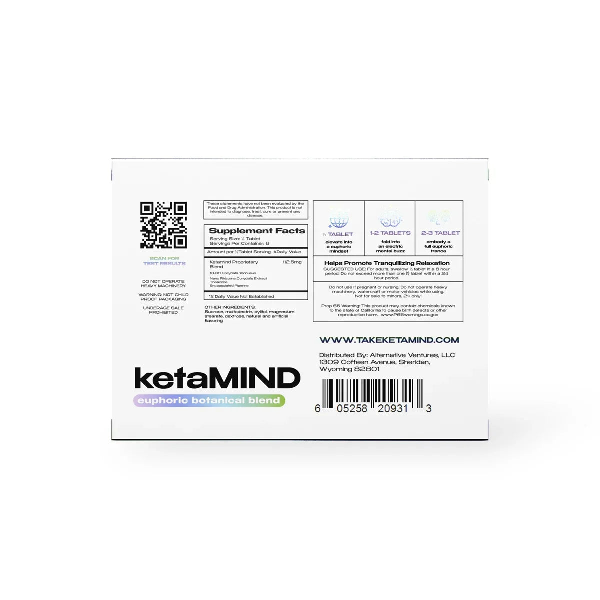 ketaMIND Euphoric Botanical Blend | 675mg Coastal Hemp Co Coastal Hemp Co