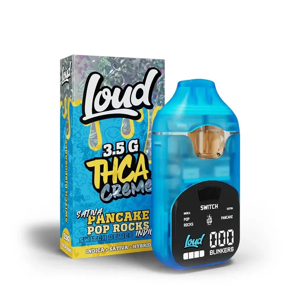 LOUD 3.5 THCA CREME Disposable 5pk Display FVKD Exotics Coastal Hemp Co