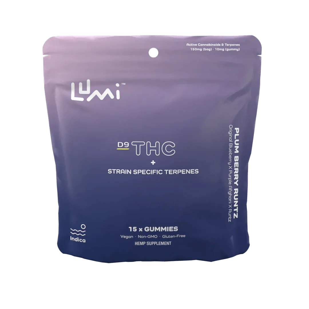 Lumi D9 Gummies + Strain Specific Terpenes 15ct - Coastal Hemp Co