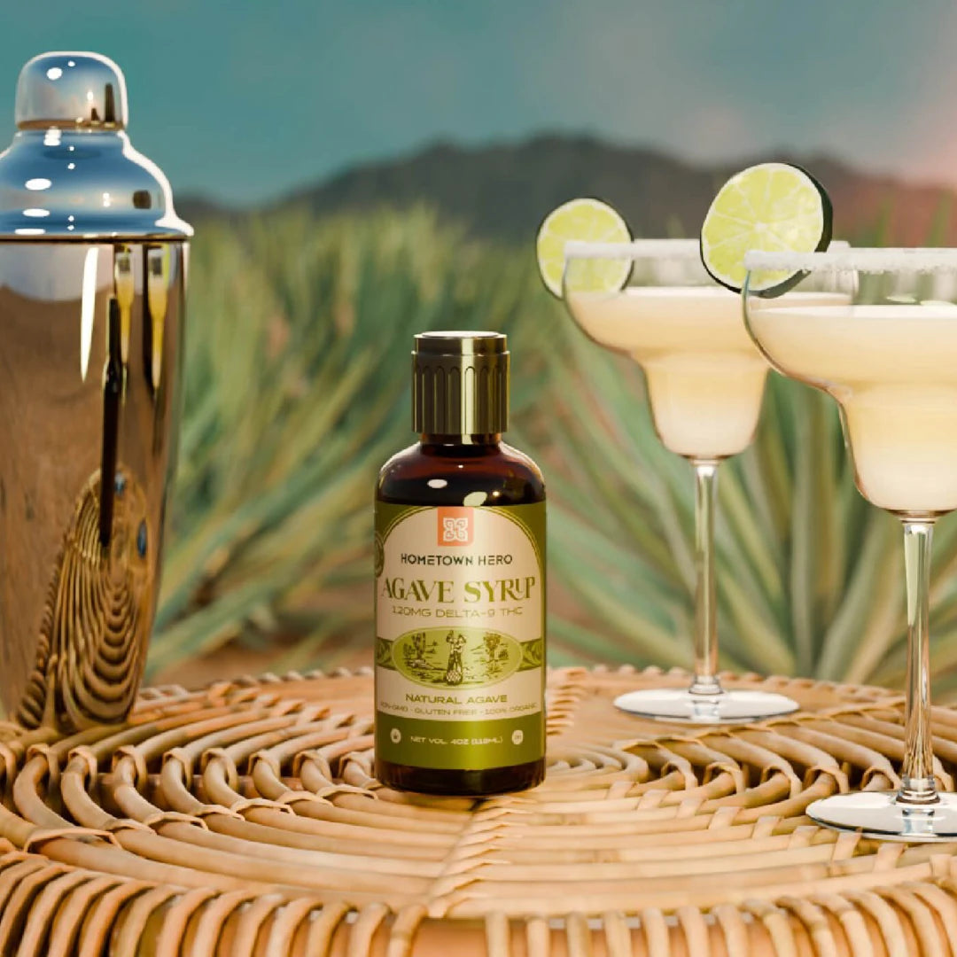 Hometown Hero Natural Agave THC Syrup 120mg