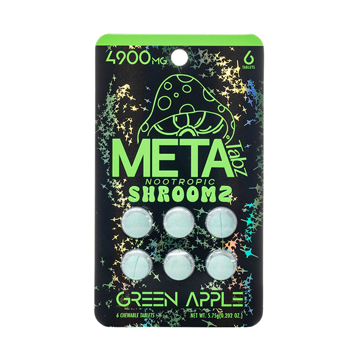 META Nootropic Shroomz Tabz 6pc 4900mg Blue Razz Meta Coastal Hemp Co