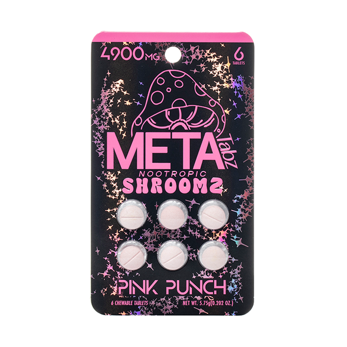 META Nootropic Shroomz Tabz 6pc 4900mg Blue Razz Meta Coastal Hemp Co
