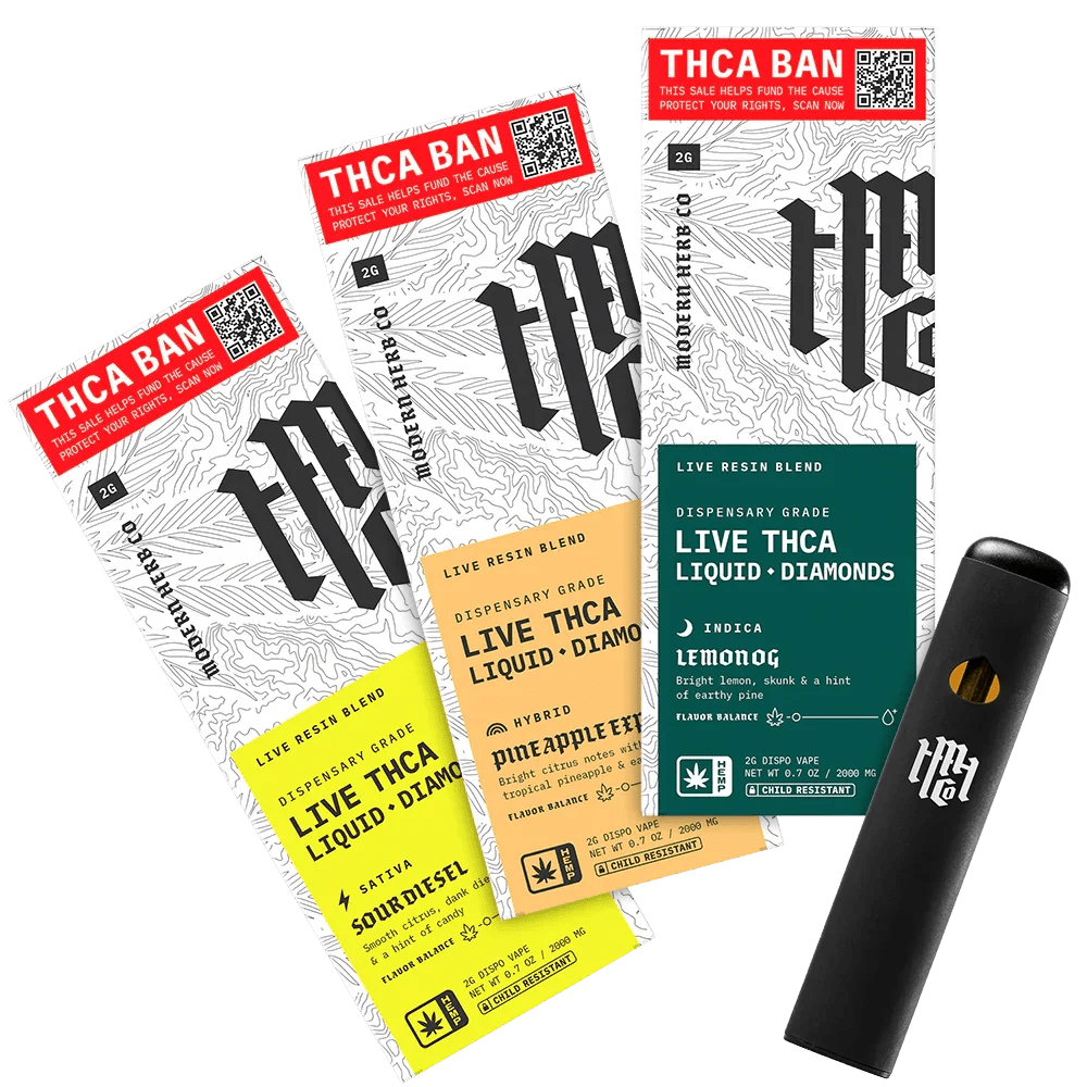 Modern Herb Co Liquid Diamonds THCA Disposable 2G Modern Herb Co Coastal Hemp Co