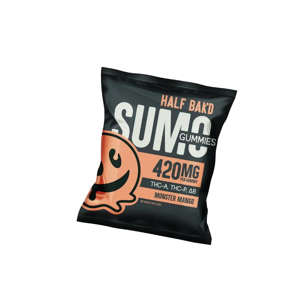HALF BAK'D - Sumo Gummies 420mg 2ct Half Bak'd Coastal Hemp Co