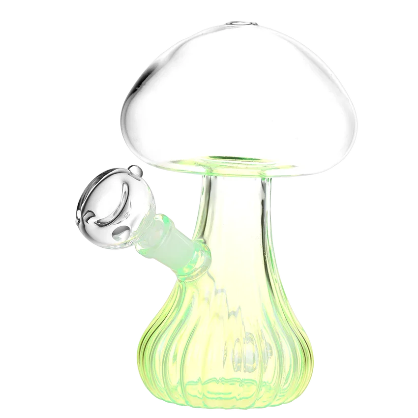 Pluming Mushroom Glass Water Pipe | 7" | 14mm F Seshgear Coastal Hemp Co