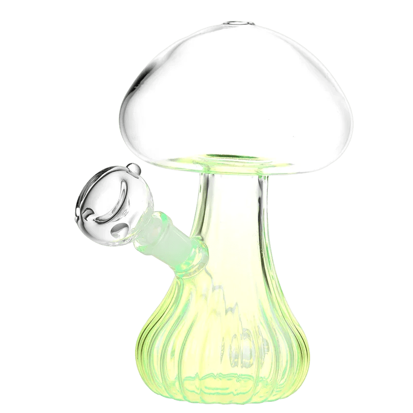 Pluming Mushroom Glass Water Pipe | 7" | 14mm F Seshgear Coastal Hemp Co