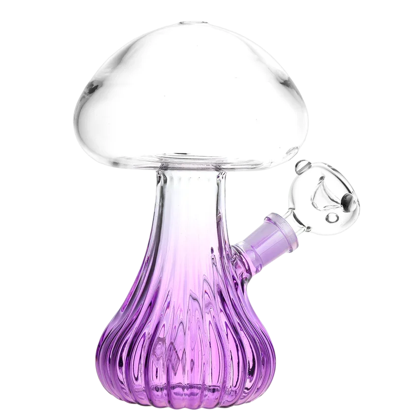 Pluming Mushroom Glass Water Pipe | 7" | 14mm F Seshgear Coastal Hemp Co