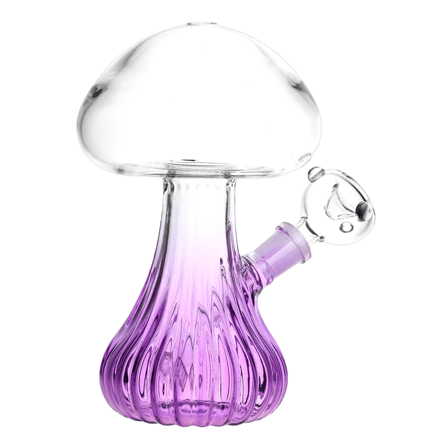Pluming Mushroom Glass Water Pipe | 7" | 14mm F Seshgear Coastal Hemp Co