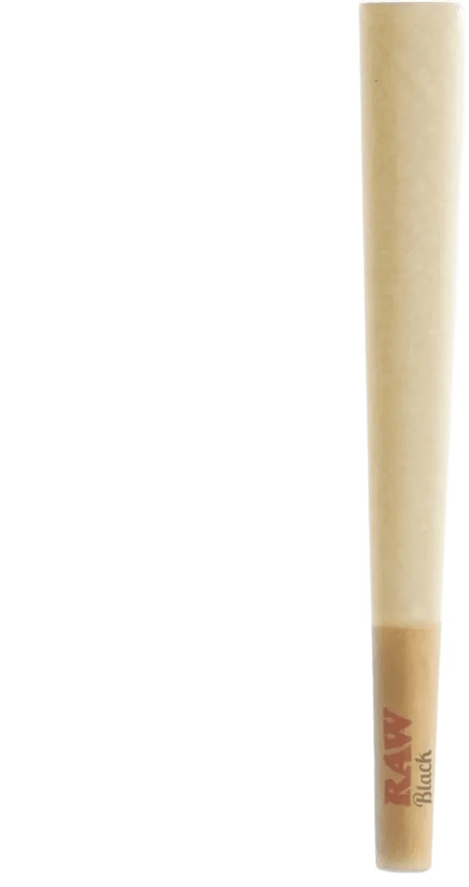RAW Black Raw Classic Pre-rolled Cones 1-1/4 Packed with Packing Tubes - Coastal Hemp Co