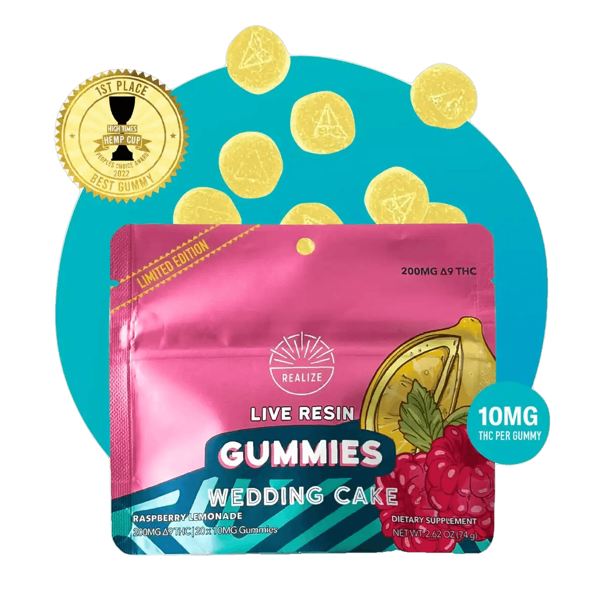 Realize Live Resin Delta 9 Gummies 200 mg - LIMITED EDITION - Coastal Hemp Co