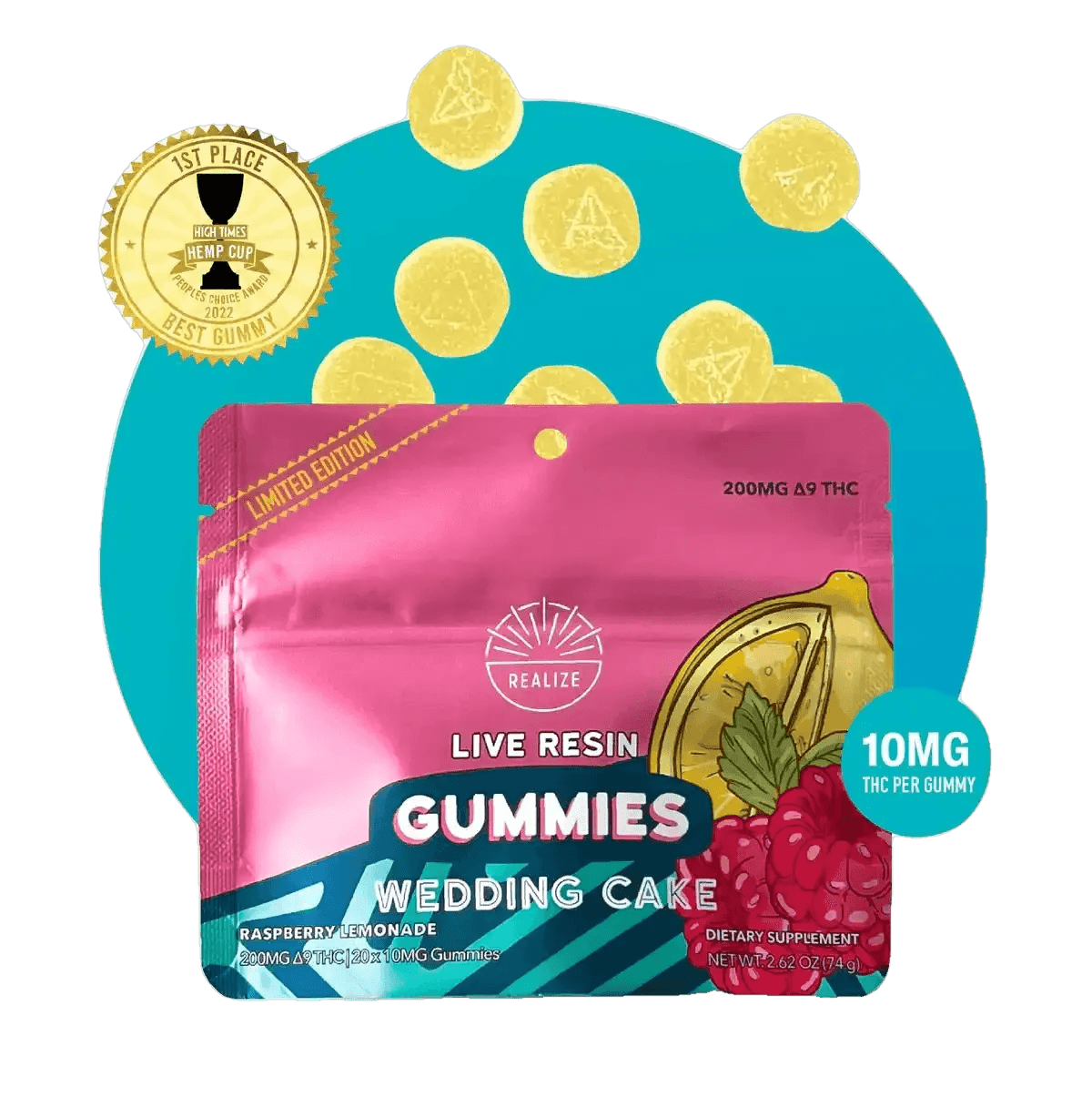 Realize Live Resin Delta 9 Gummies 200 mg - LIMITED EDITION - Coastal Hemp Co