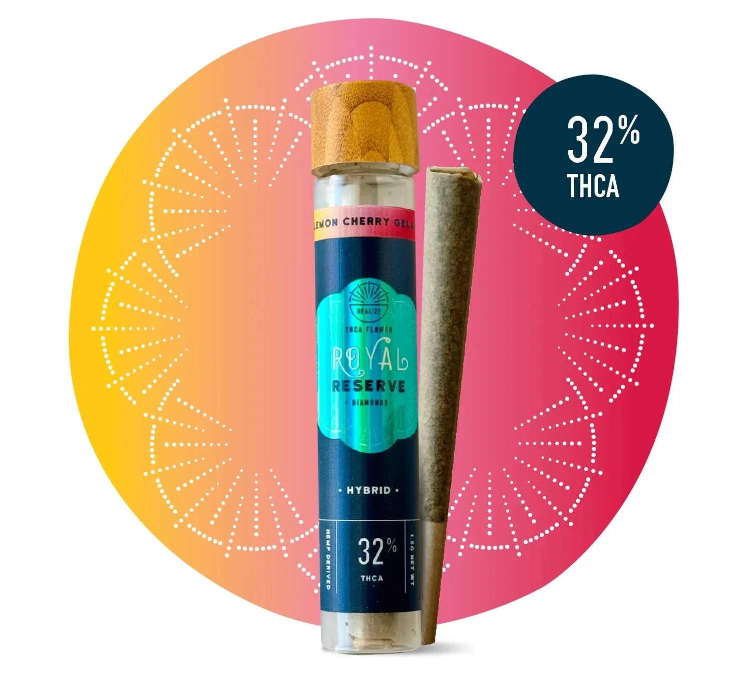 Realize Royal Reserve Pre-Roll with THCA 1.5g Realize Coastal Hemp Co