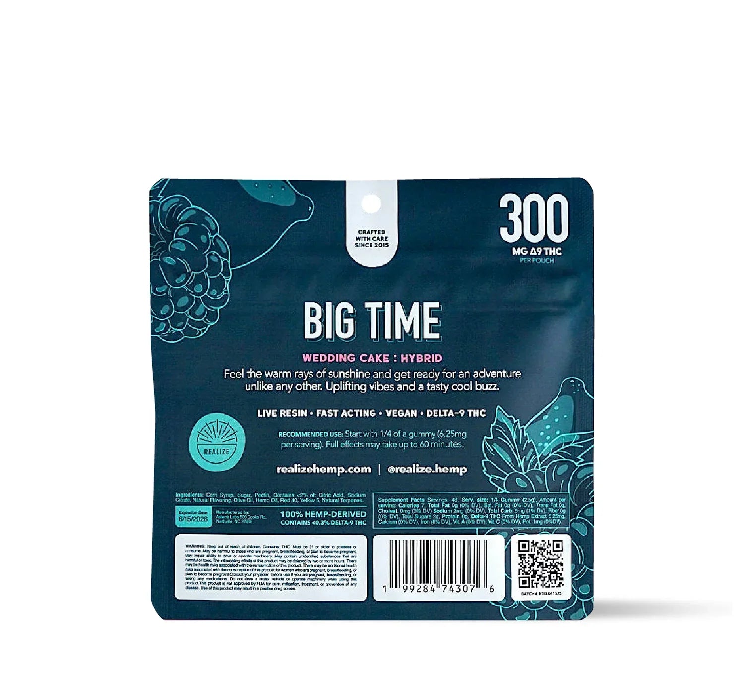 Realize Big Time Gummies 300mg Realize Coastal Hemp Co