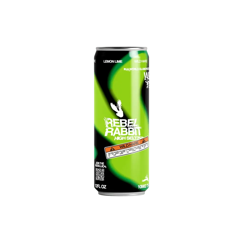 Rebel Rabbit Seltzer - Wild Hare 10mg Delta 9 - Coastal Hemp Co