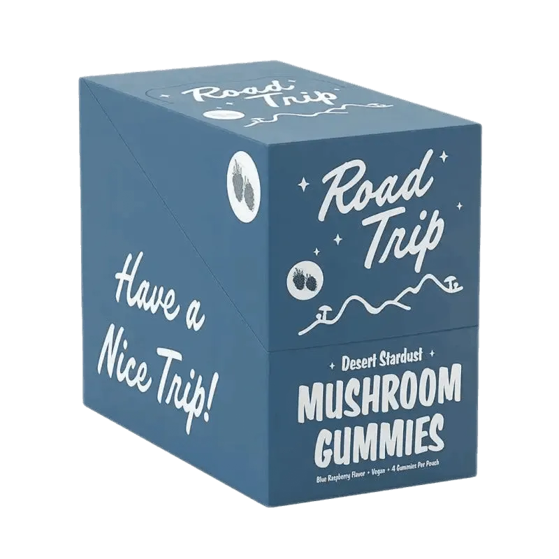 Road Trip Mushroom Gummies Desert Stardust box Coastal Hemp Co