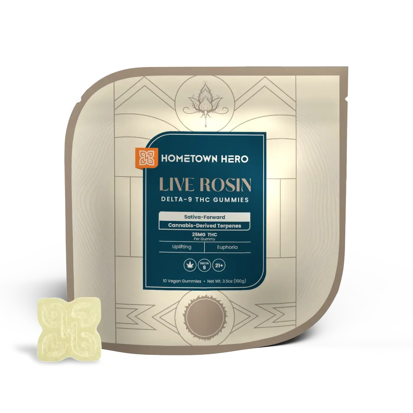 Hometown Hero Absolute Gummies Delta-9 Live Rosin Hometown Hero Coastal Hemp Co