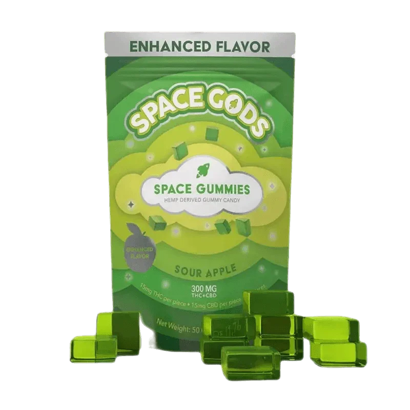 Space Gods Space Gummies – Regular Dose | THC + CBD – 10pc - Coastal Hemp Co