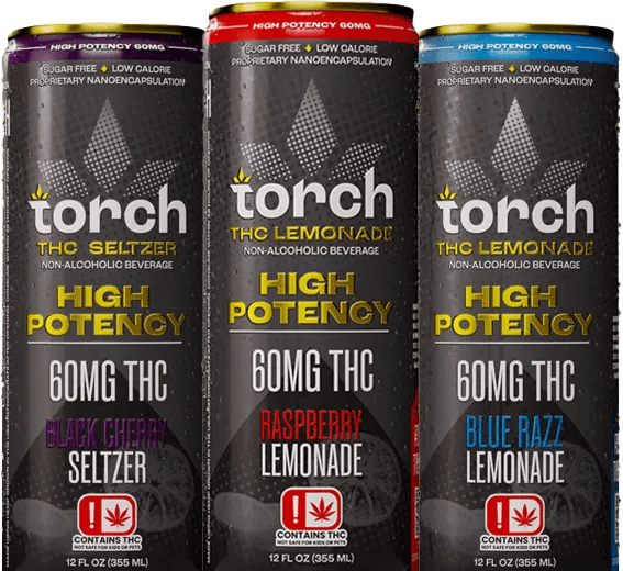 Torch THC Seltzer 60mg High Potency Torch Coastal Hemp Co