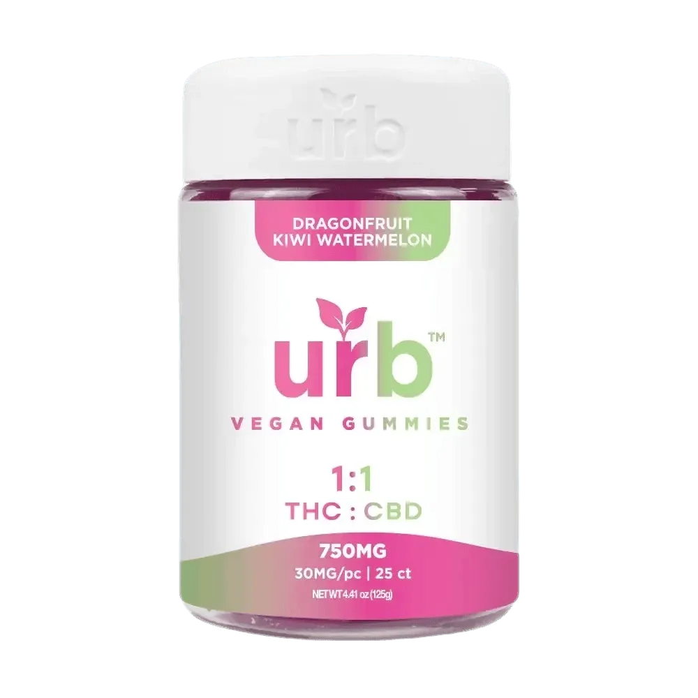 Urb Delta 9 THC CBD Gummies 1:1 750MG - Coastal Hemp Co
