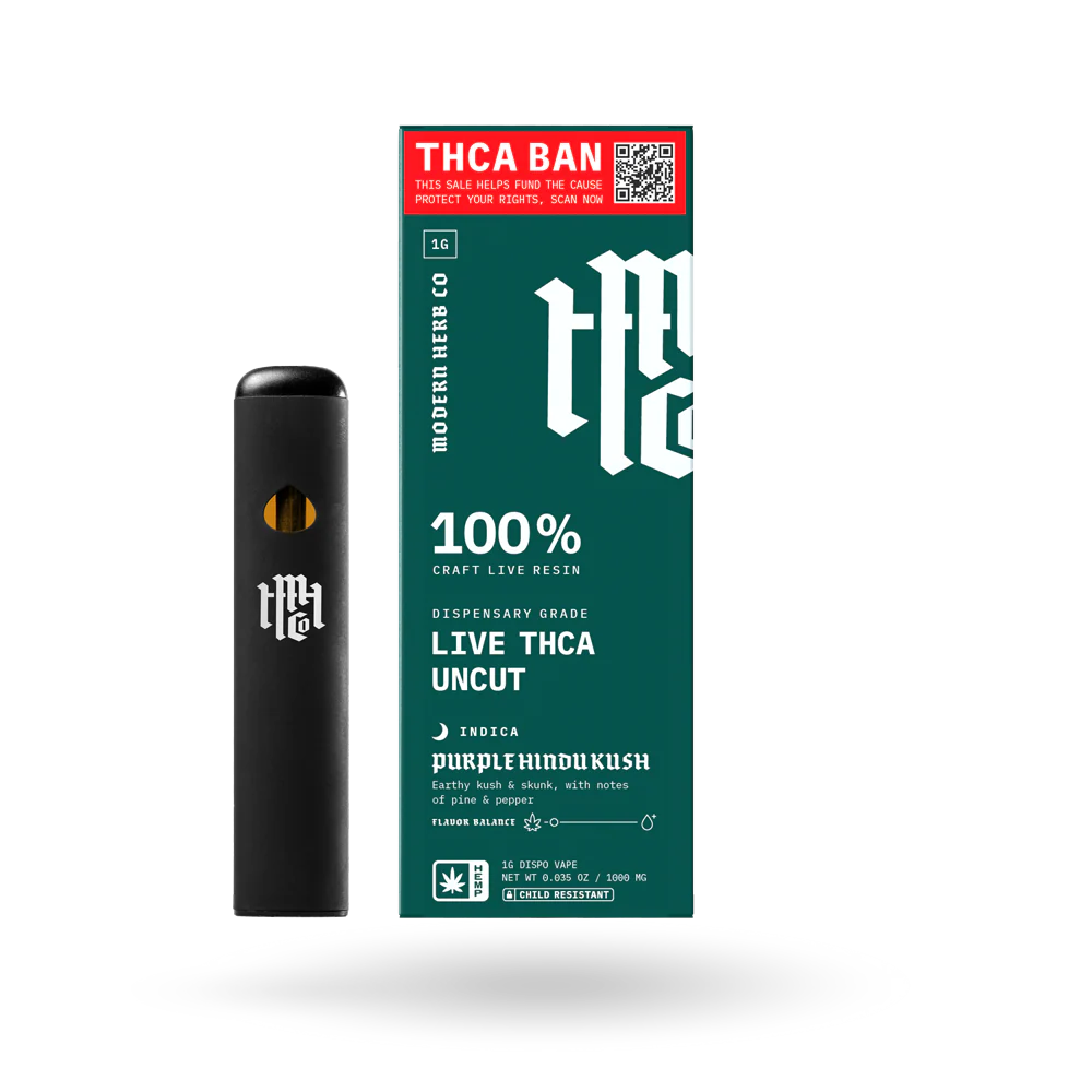 Modern Herb THCA Live Resin Disposable - Uncut Modern Herb Co. Coastal Hemp Co
