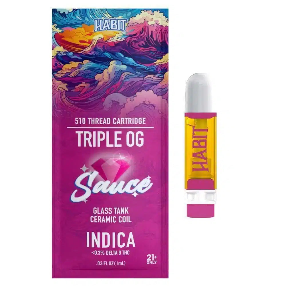 Habit THCA Sauce Ceramic Coil Cartridge | 1G Habit Coastal Hemp Co