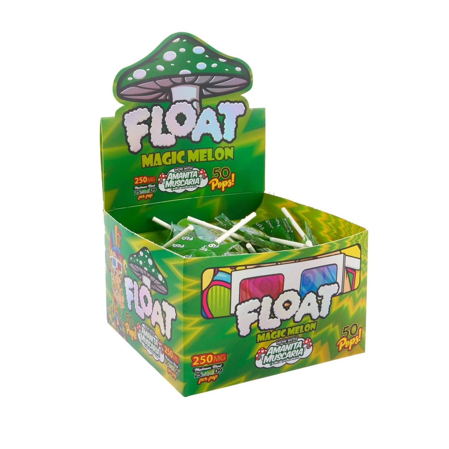 FLOAT Mushroom Lollipops 50ct Box