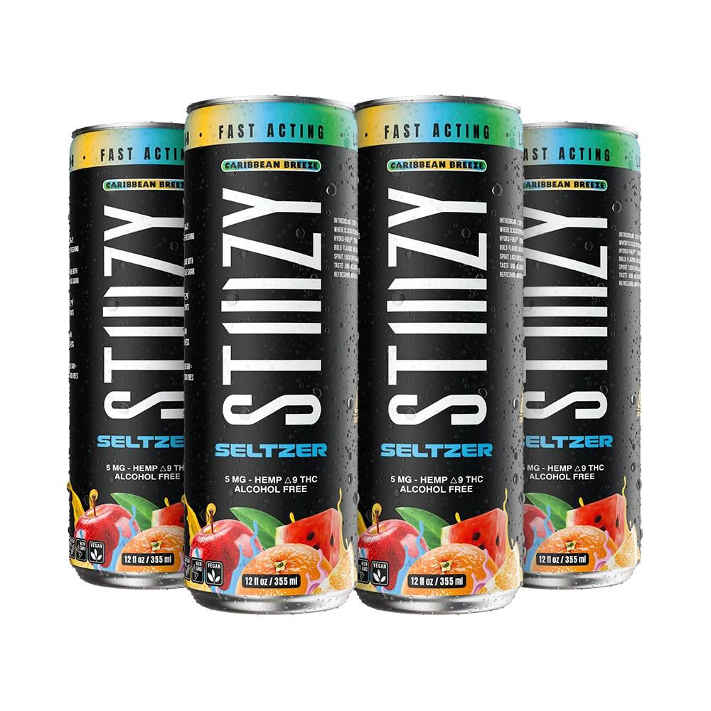 STIIIZY Delta-9 Seltzer 5mg 12oz 4-Pack - Coastal Hemp Co
