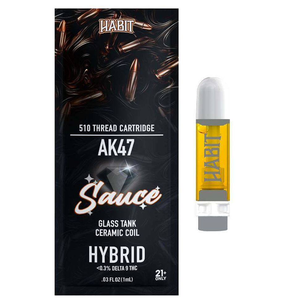 Habit THCA Sauce Ceramic Coil Cartridge | 1G Habit Coastal Hemp Co