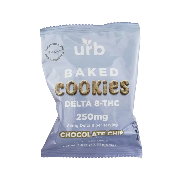 D8 Baked Cookies 250 mg 3 Count Bag - Coastal Hemp Co