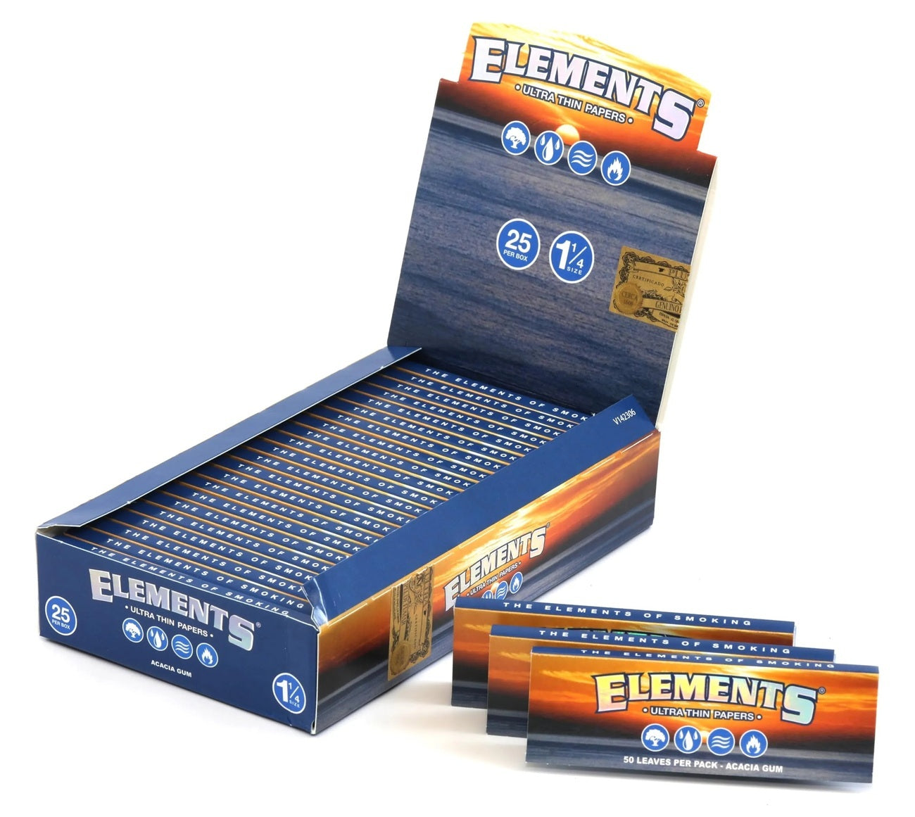 Elements 1 1/4 Rolling Papers Elements Coastal Hemp Co