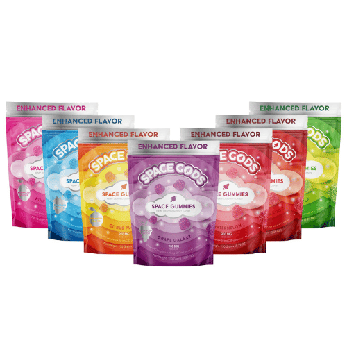 Space Gods Space Gummies - Mega Dose | THC + CBD – 15pc - Coastal Hemp Co