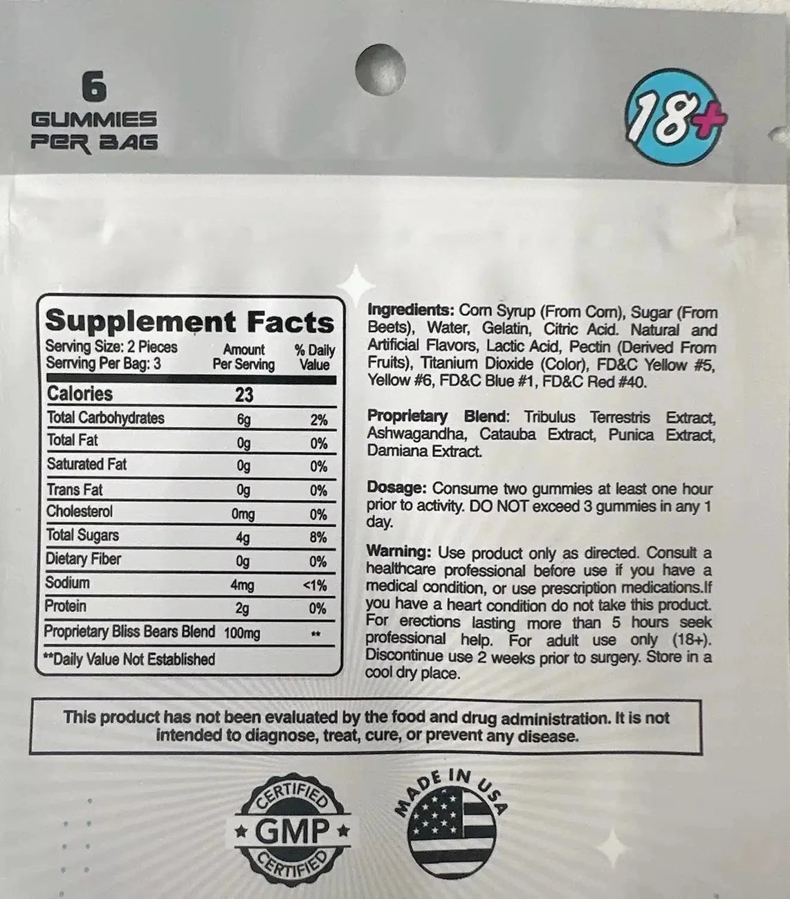 Bliss Bears Female Enhancement Gummy AT Distro Coastal Hemp Co