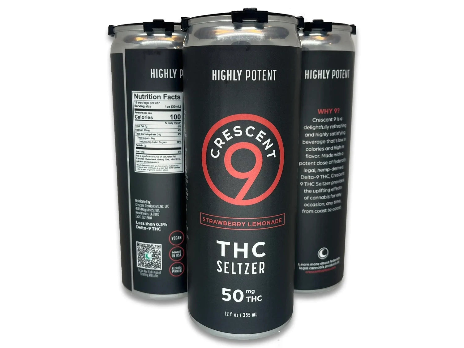 Crescent 9 High Potency THC Seltzer 50mg