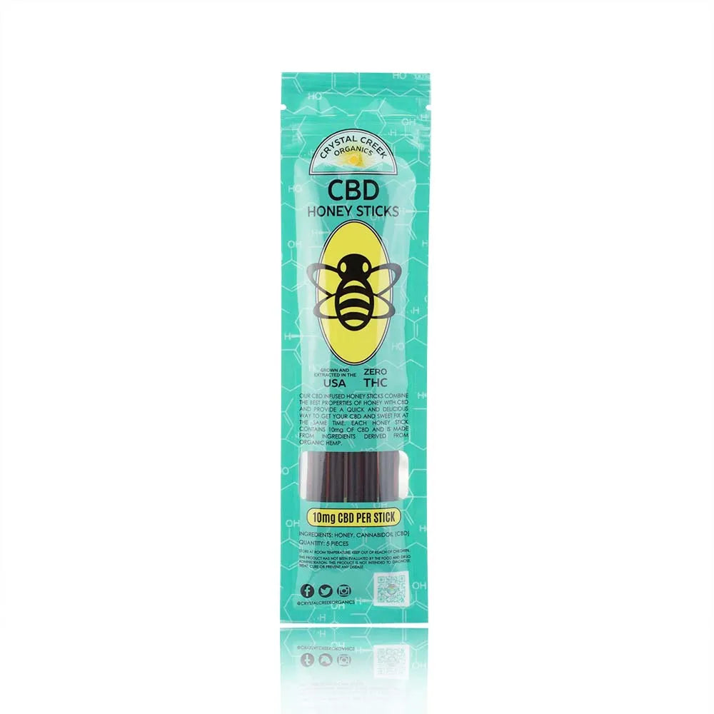 Crystal Creek Organics 10mg hemp honey sticks Crystal Creek Organics Coastal Hemp Co