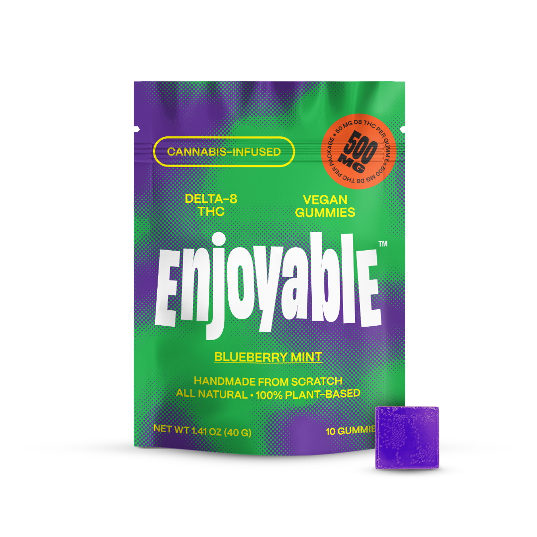 Enjoyable Delta-8 THC Vegan Gummies | 1000mg Enjoyable Coastal Hemp Co