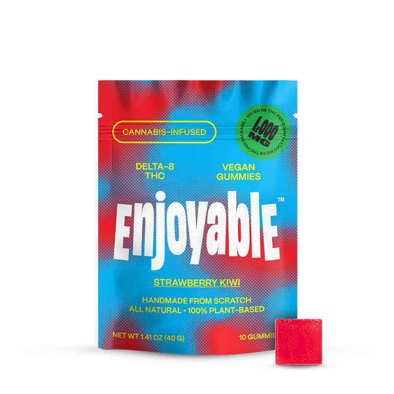 Enjoyable Delta-8 THC Vegan Gummies | 1000mg Enjoyable Coastal Hemp Co