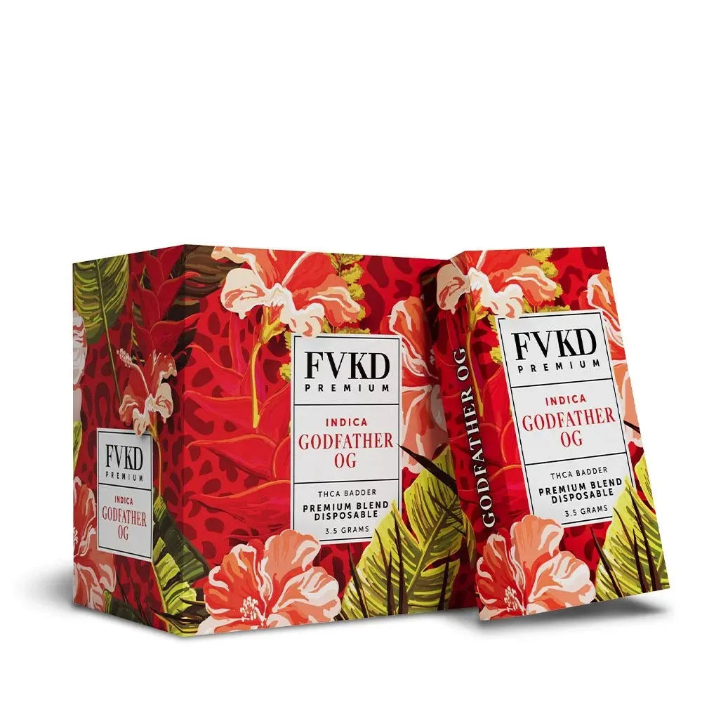 FVKD Premium THCA Badder Disposables 6pk Display FVKD Exotics Coastal Hemp Co